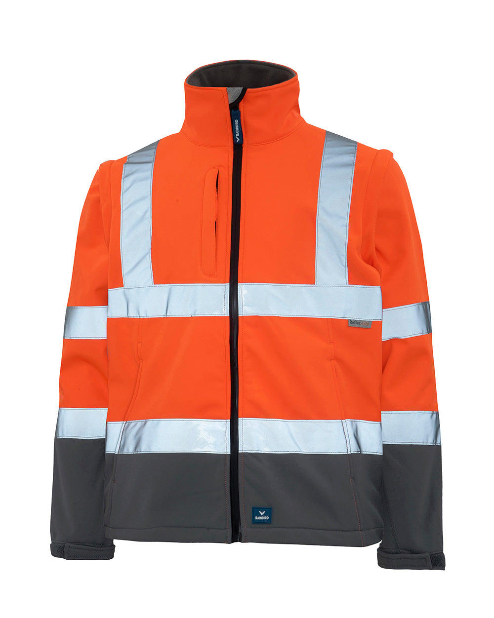 Landy Softshell Jacket in Fluoro Orange & Charcoal | 45254