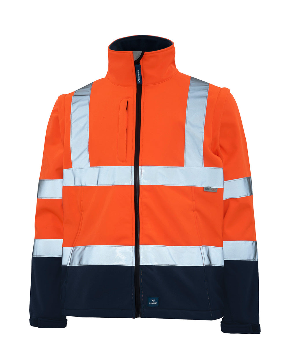 Landy Softshell Jacket in Fluoro Orange & Navy | 45251