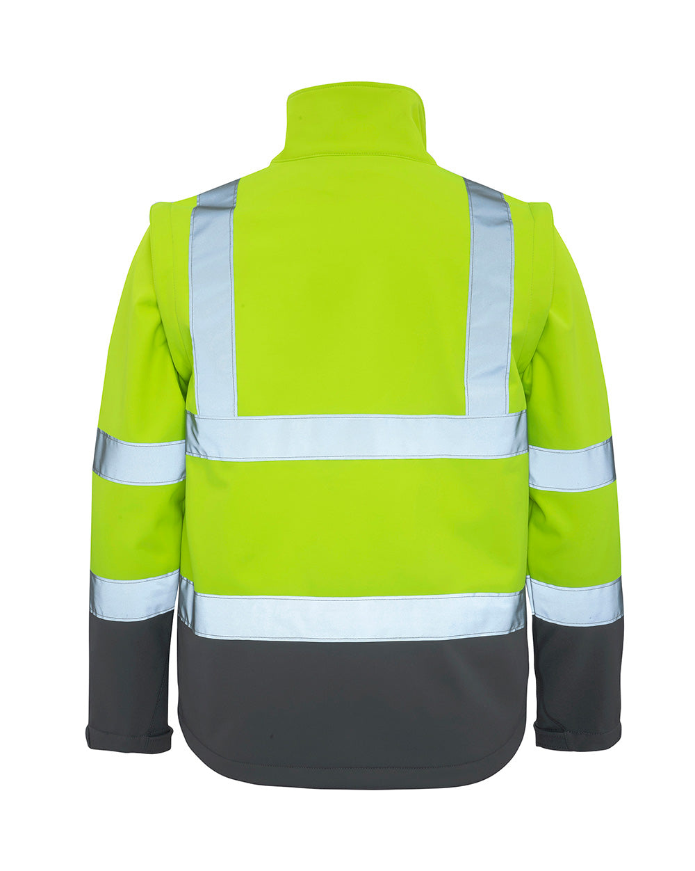 Landy Softshell Jacket in Fluoro Yellow & Charcoal | 45252