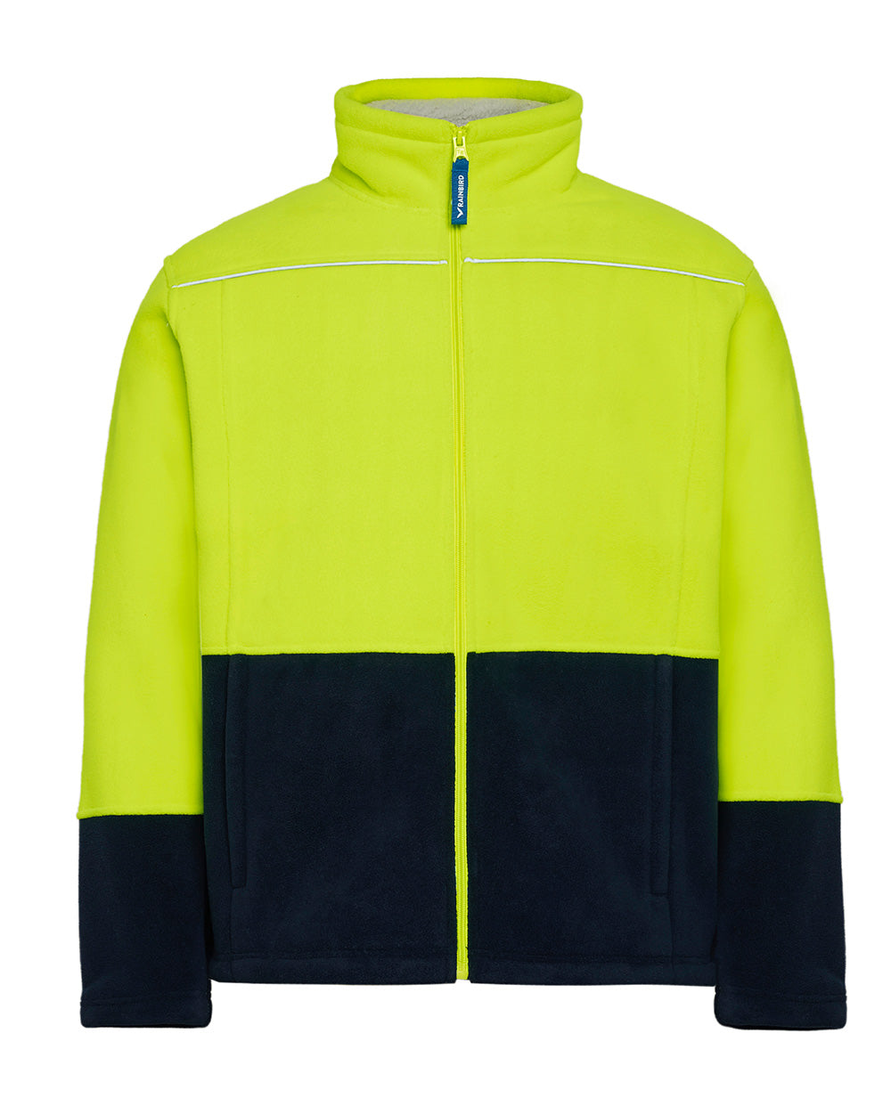 Lumber Jacket in Fluoro Yellow & Navy | 46130
