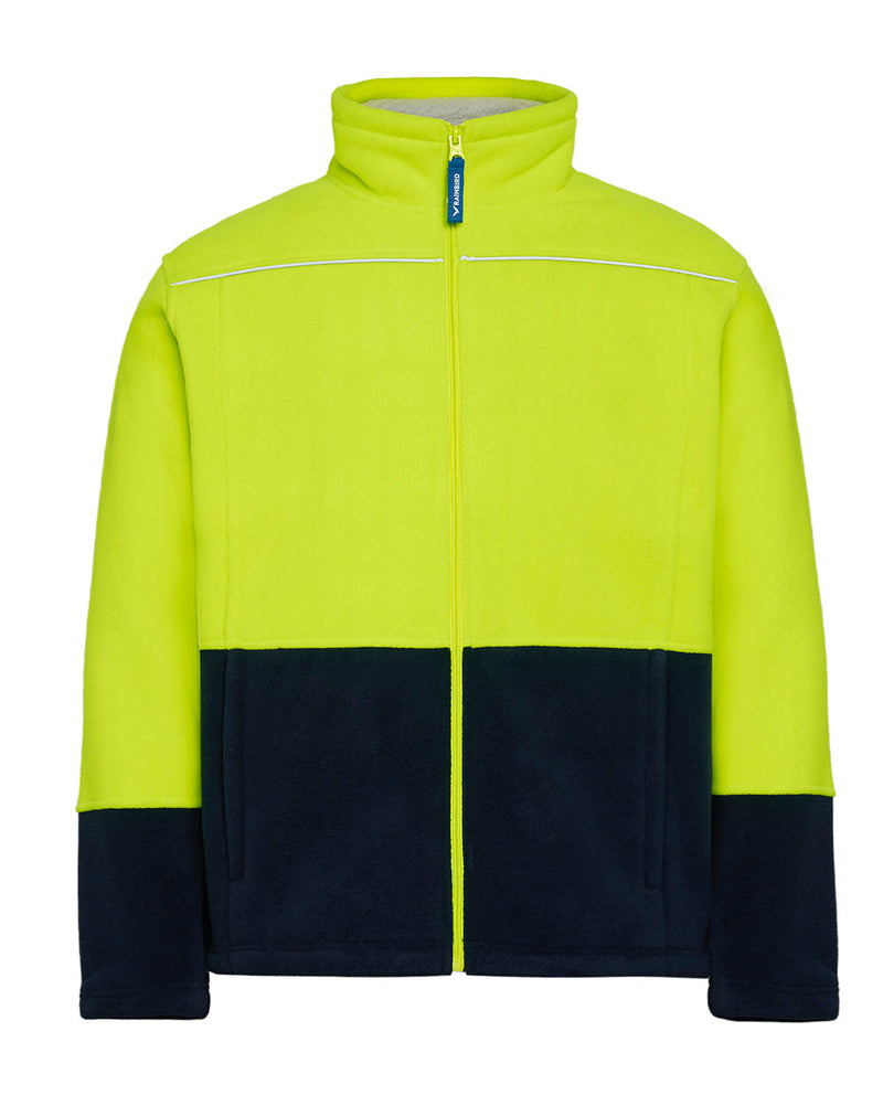 Lumber Jacket in Fluoro Yellow & Navy | 46130