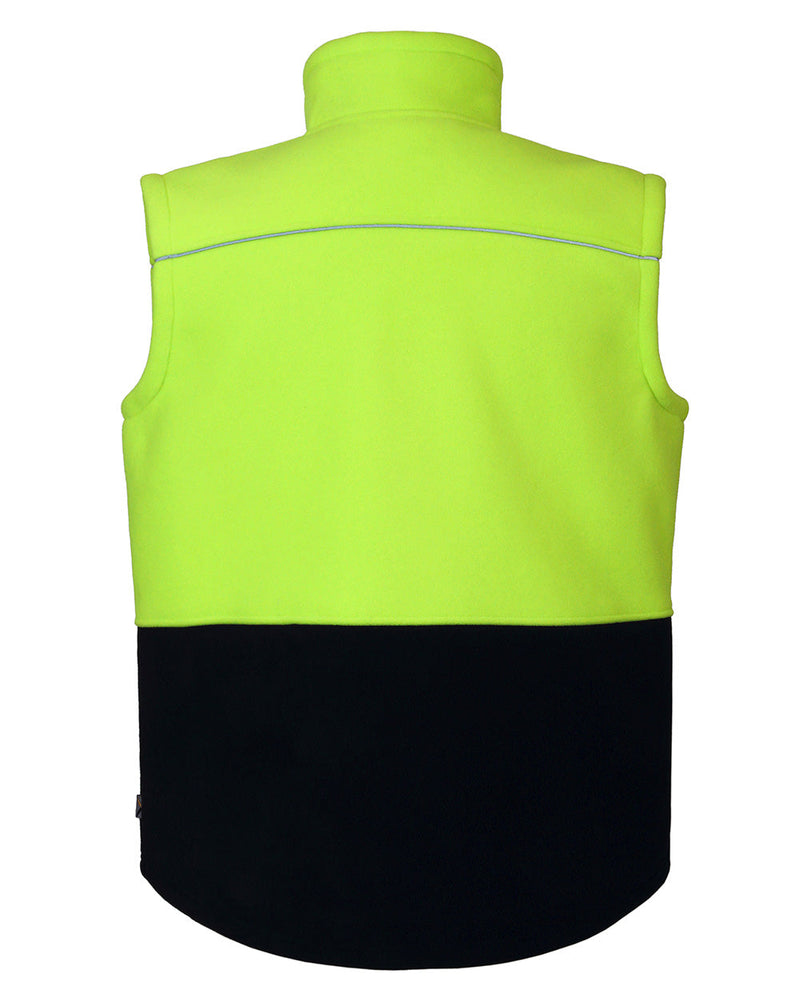 Maguire Vest in Fluoro Yellow & Navy | 46888