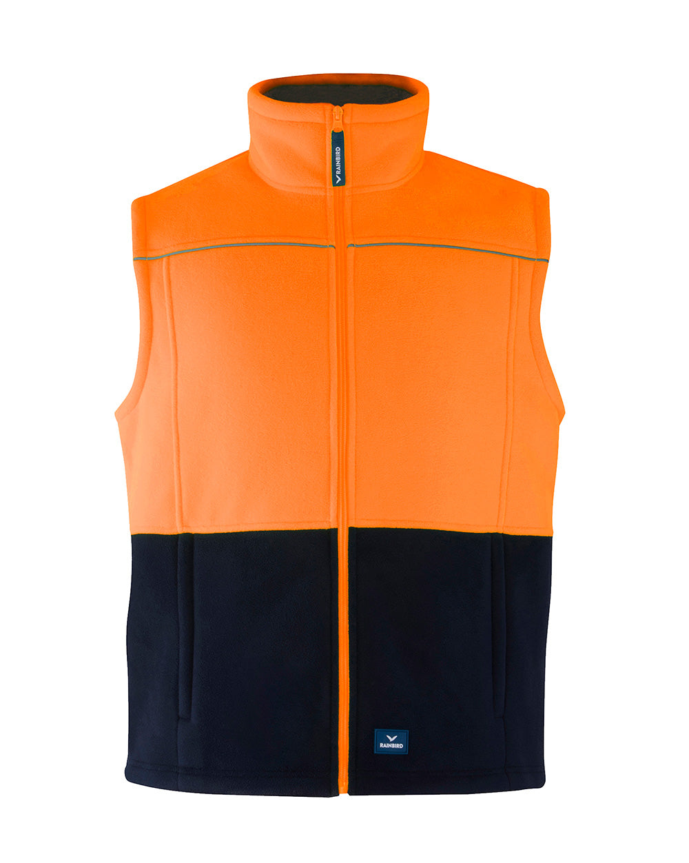 Maguire Vest in Fluoro Orange & Navy | 46889