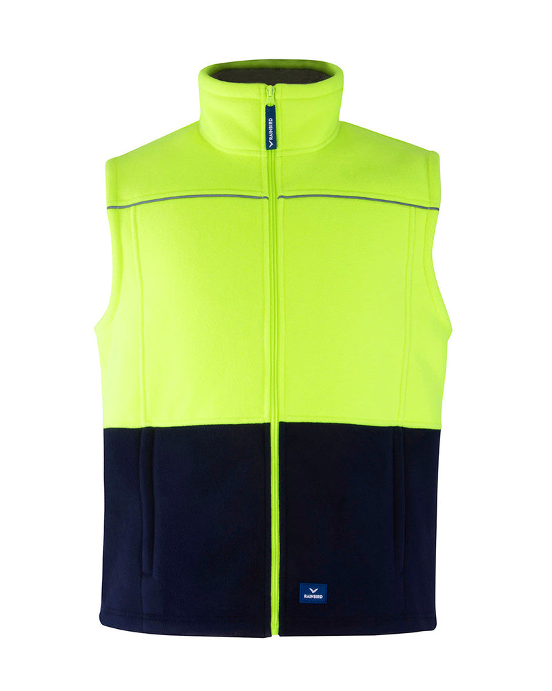 Maguire Vest in Fluoro Yellow & Navy | 46888