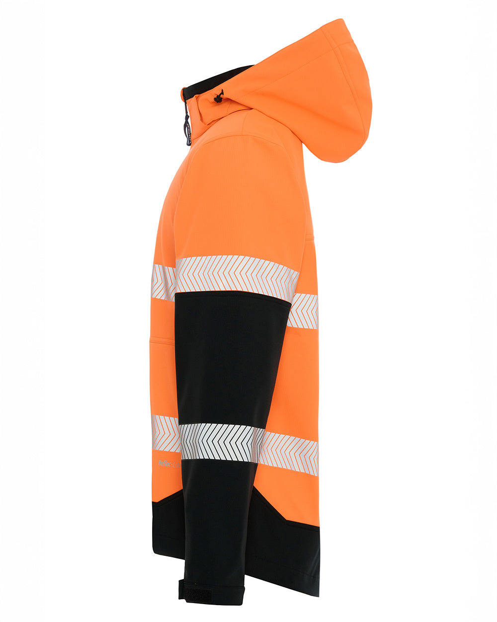 Matthews Hooded Softshell Jacket in Fluoro Orange & Black | 48047