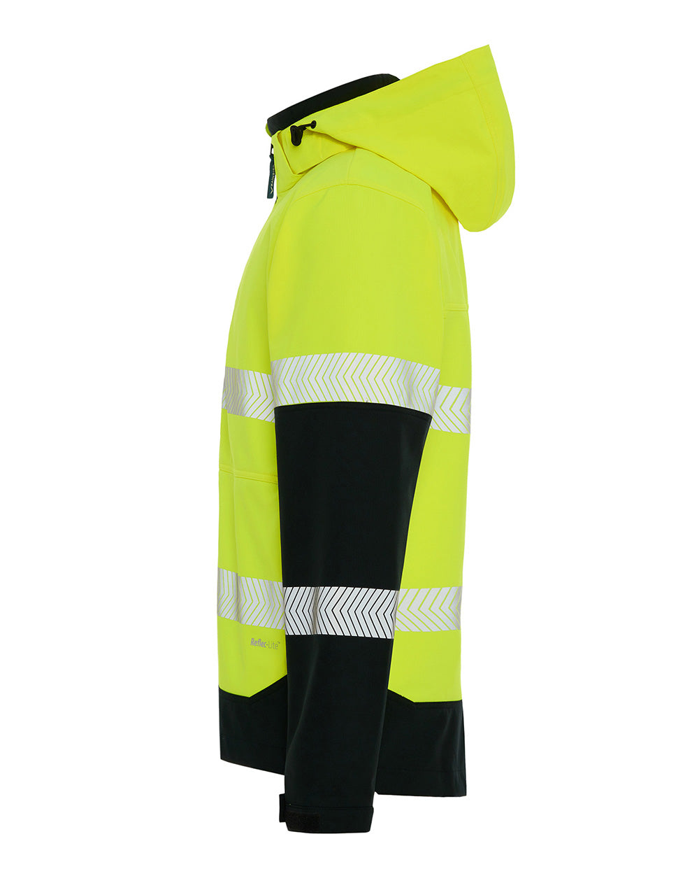 Matthews Hooded Softshell Jacket in Fluoro Yellow & Black | 48046