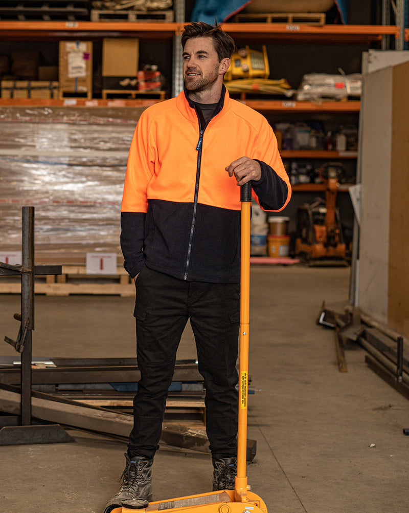 Nangu Jacket in Fluoro Orange & Navy | 28385