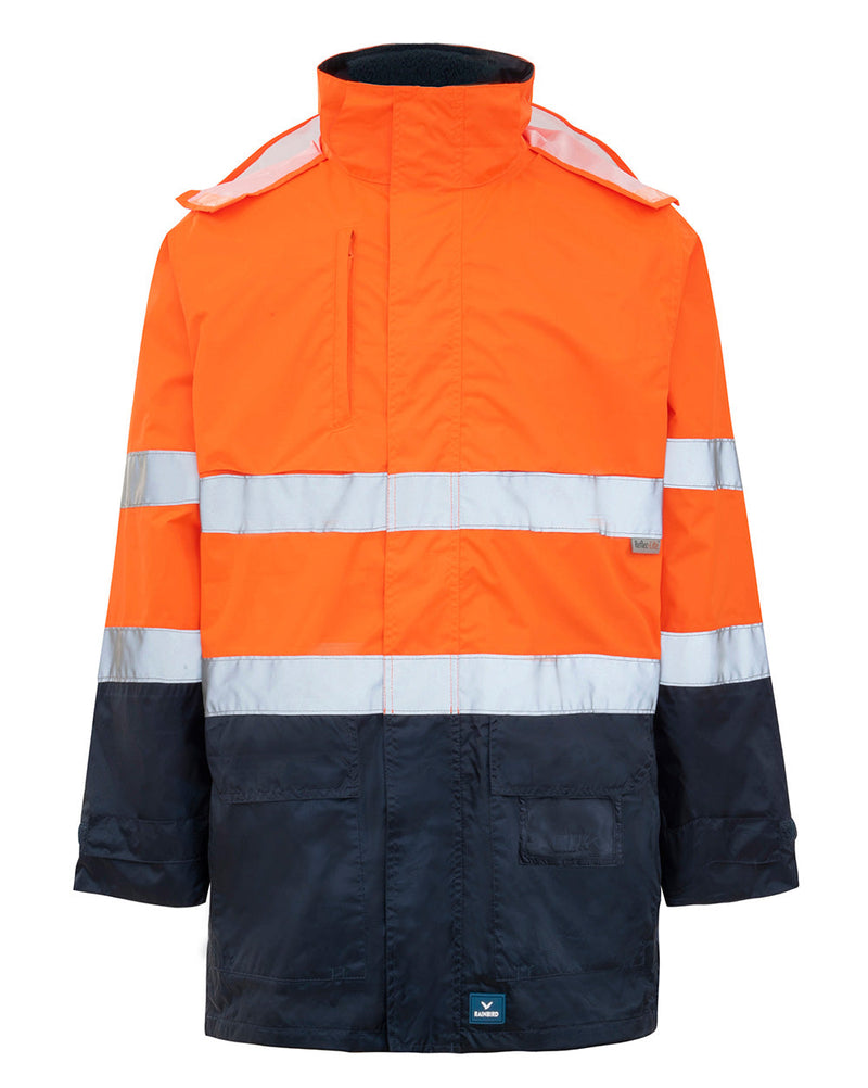 Northern Jacket in Fluoro Orange & Navy | 47112