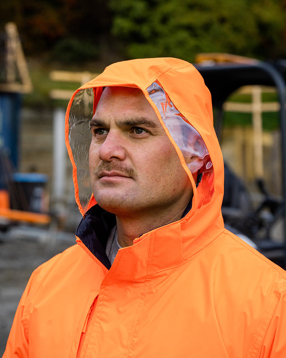 Northern Jacket in Fluoro Orange & Navy | 47112