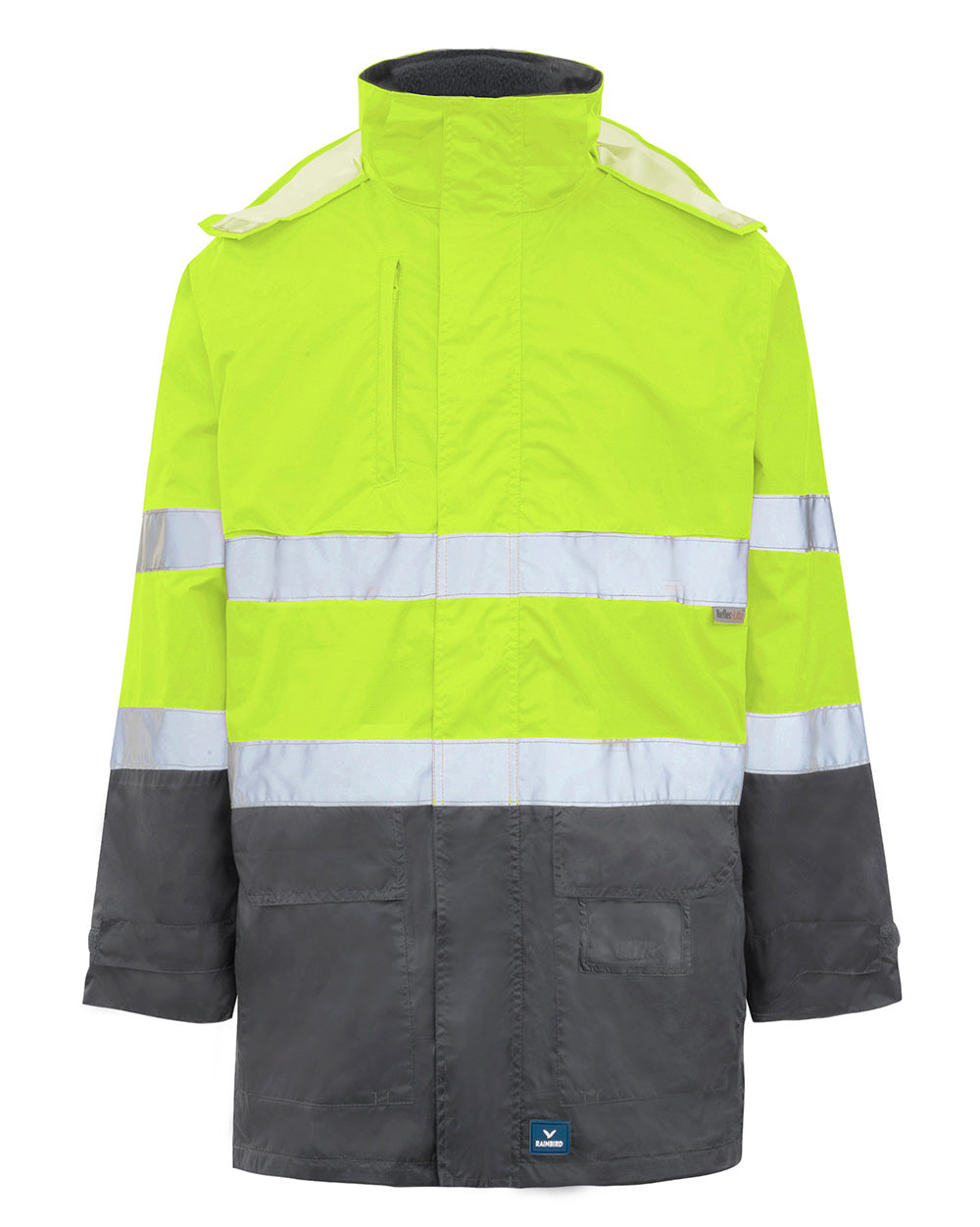 Northern Jacket in Fluoro Yellow & Charcoal | 47110