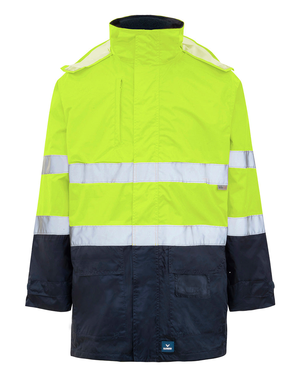 Northern Jacket in Fluoro Yellow & Navy | 47111