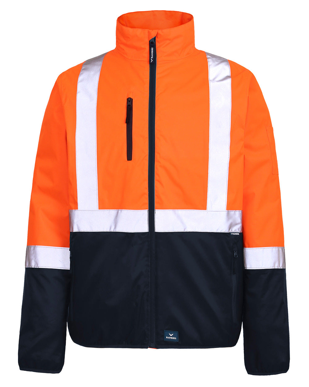 Pilot Jacket with Tape in Fluoro Orange & Navy | 47113