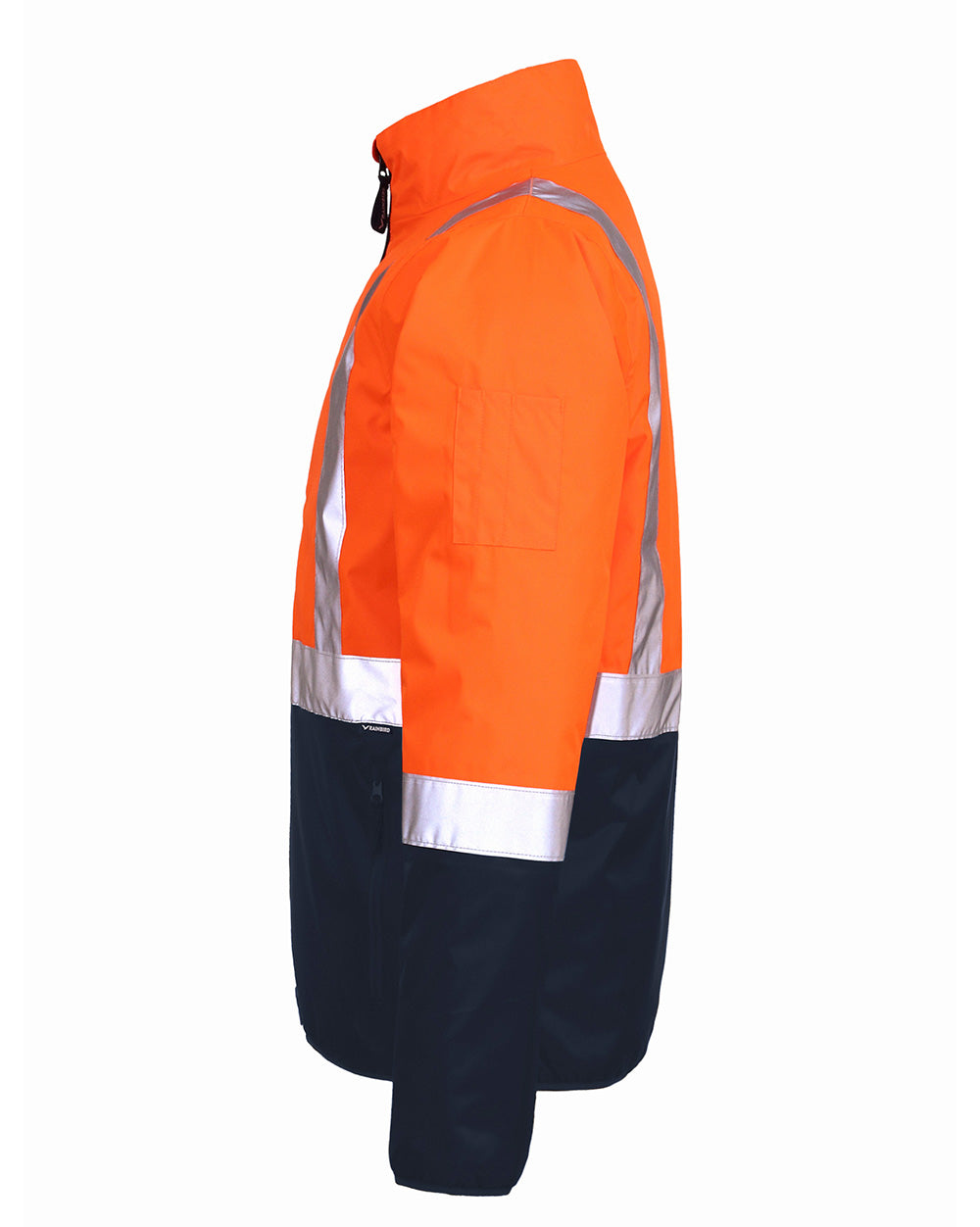 Pilot Jacket with Tape in Fluoro Orange & Navy | 47113