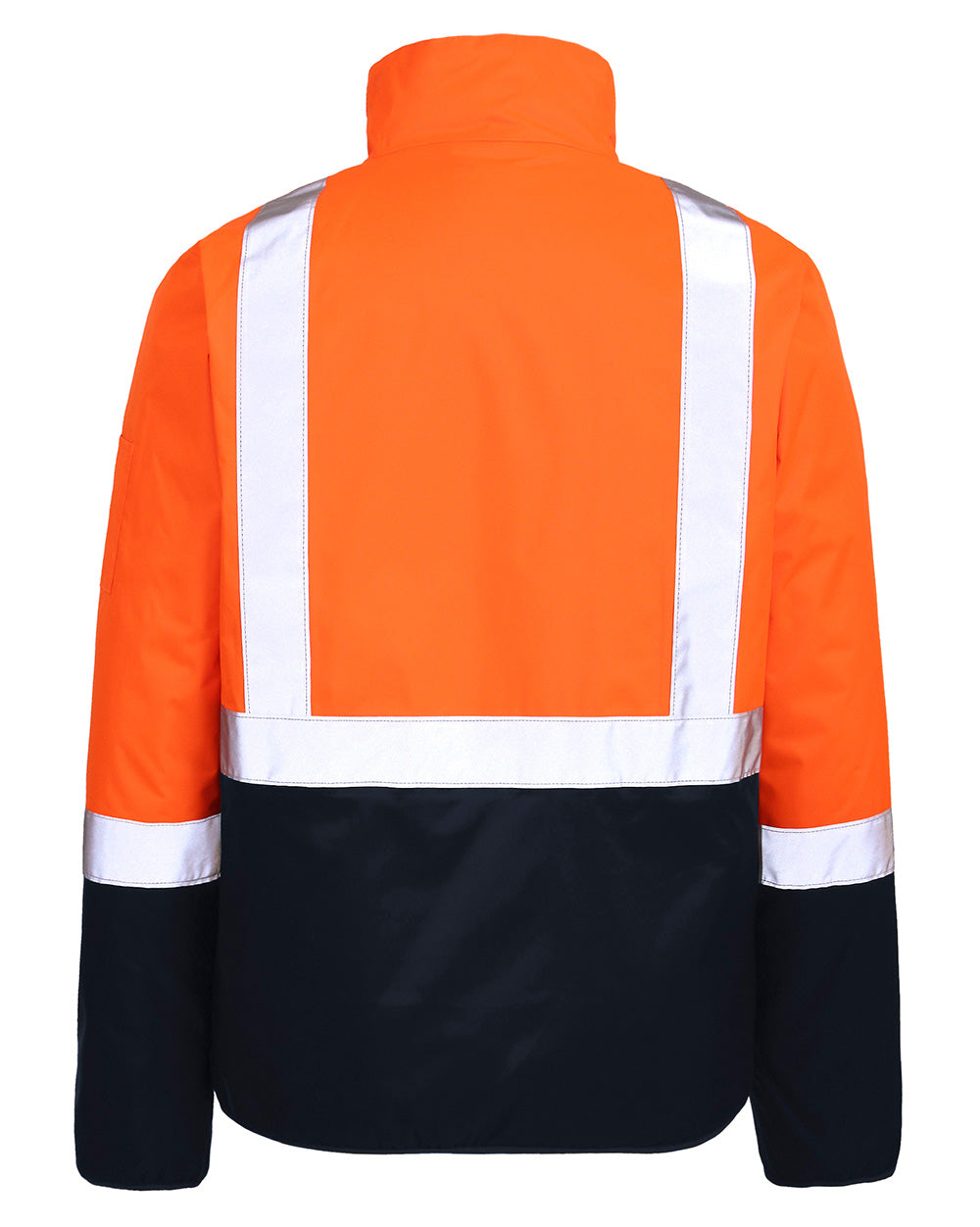 Pilot Jacket with Tape in Fluoro Orange & Navy | 47113
