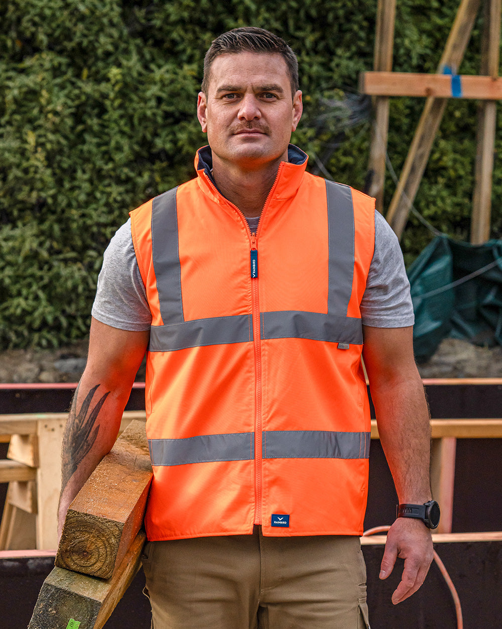 Reversible Utility Vest in Fluoro Orange | 46886