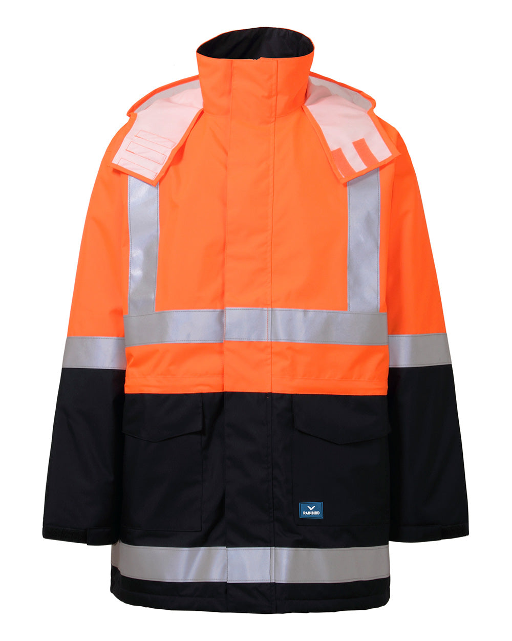 Sentinel Jacket in Fluoro Orange & Navy | 46364