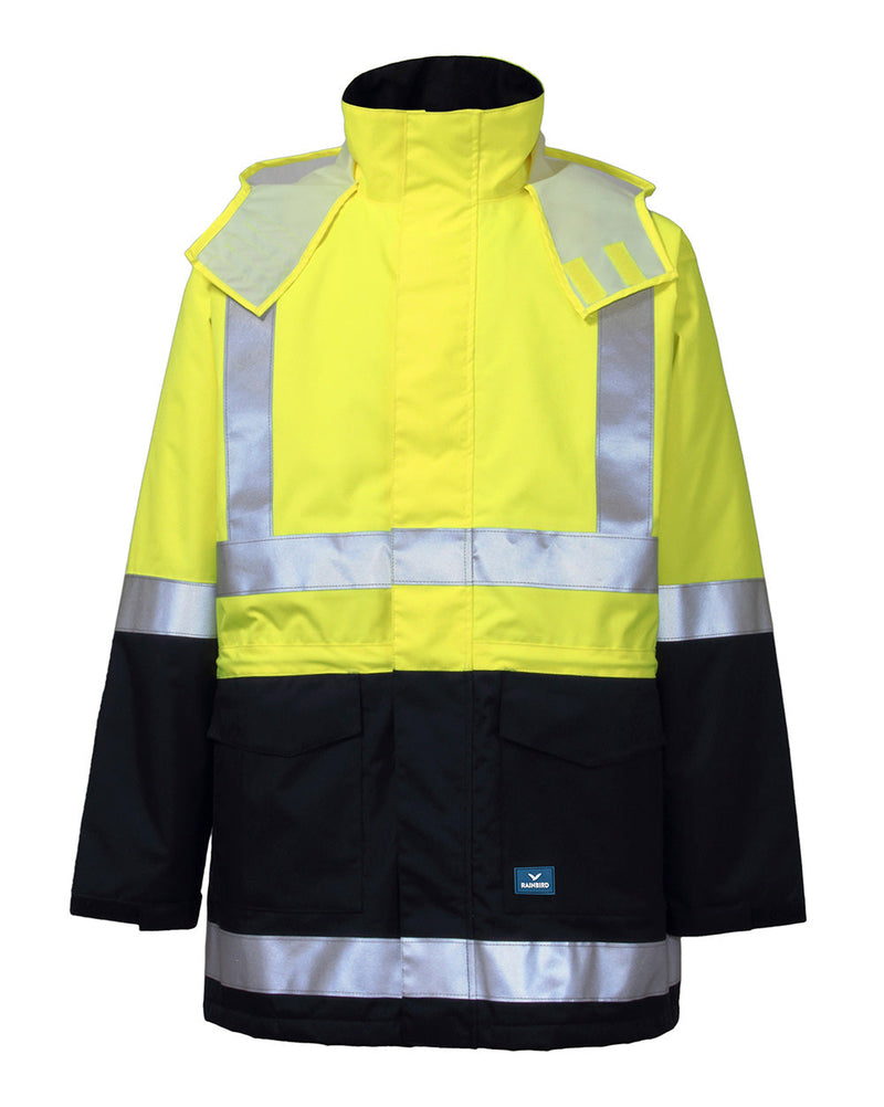 Sentinel Jacket in Fluoro Yellow & Navy | 46365