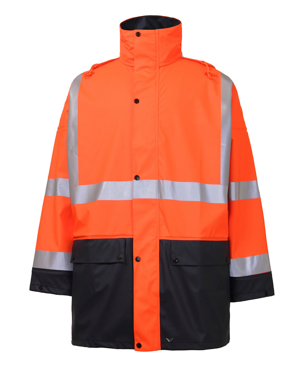Shelter Jacket in Fluoro Orange & Navy | 4867