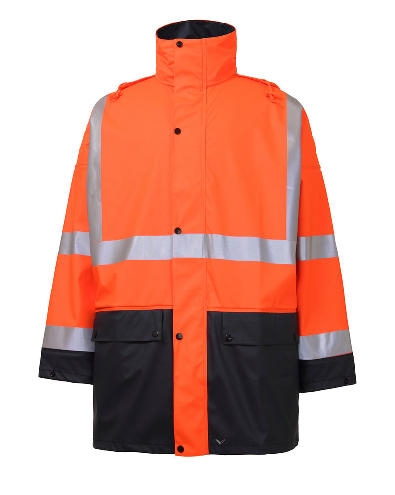 Shelter Jacket in Fluoro Orange & Navy | 4867