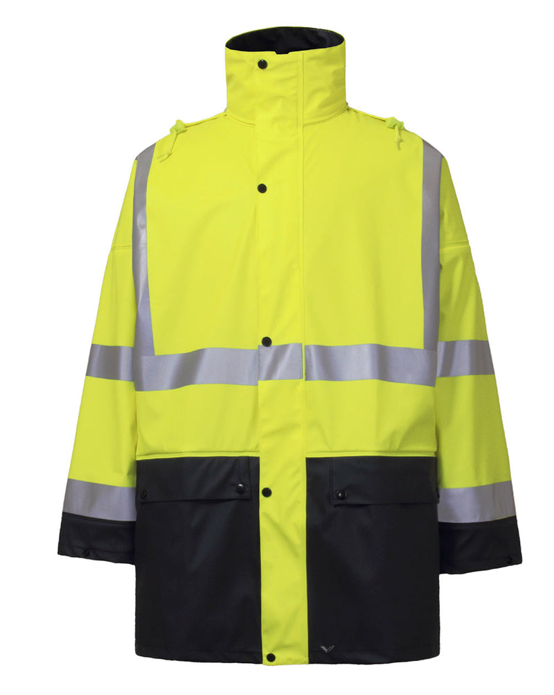 Shelter Jacket in Fluoro Yellow & Navy | 4866