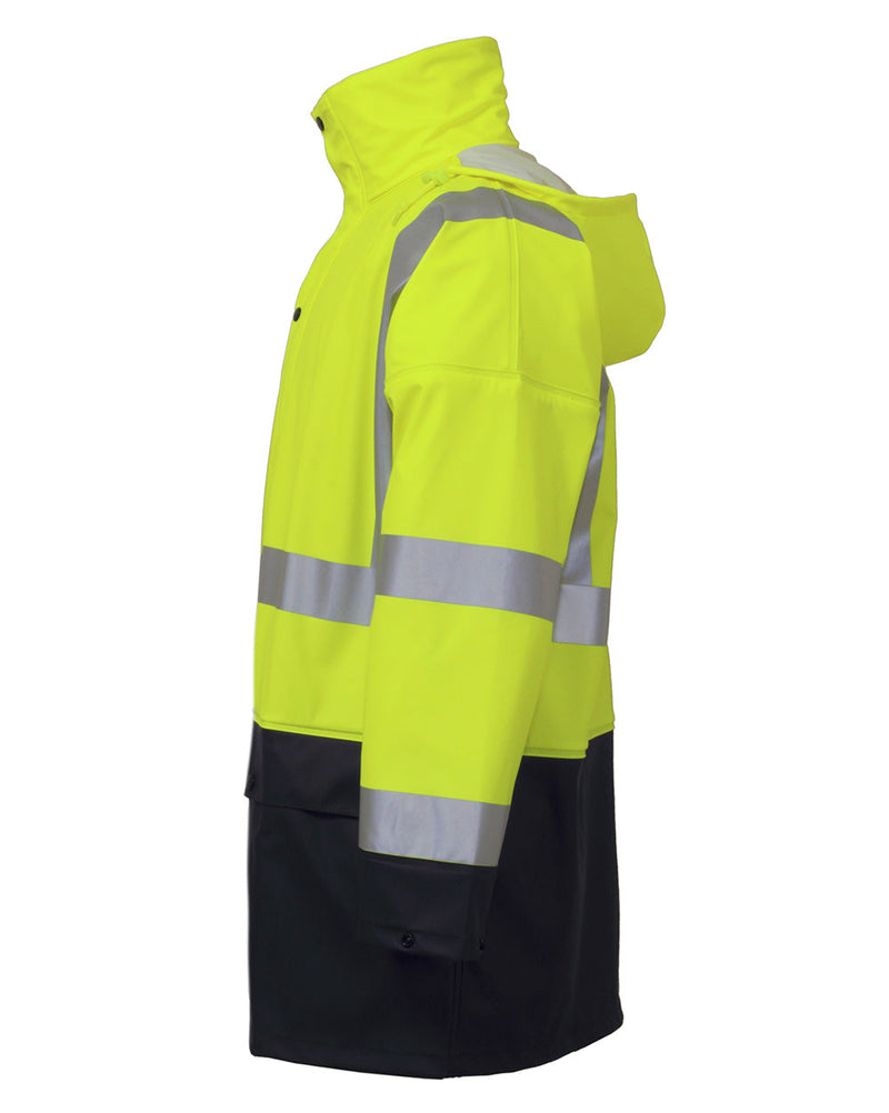 Shelter Jacket in Fluoro Yellow & Navy | 4866