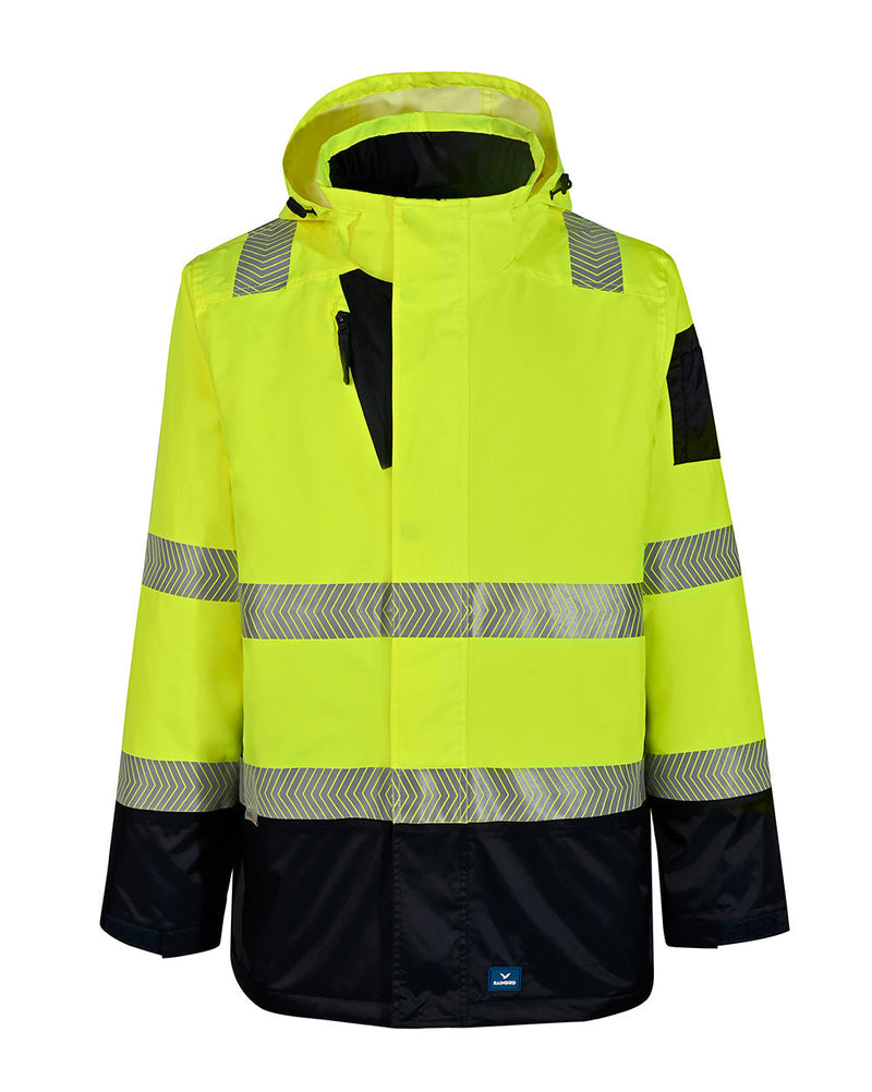 Southern Parka in Fluoro Yellow & Navy | 47654