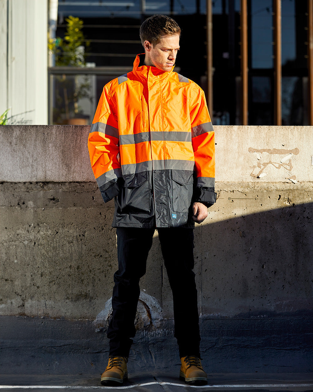Ultimate Jacket in Fluoro Orange & Navy | 30101