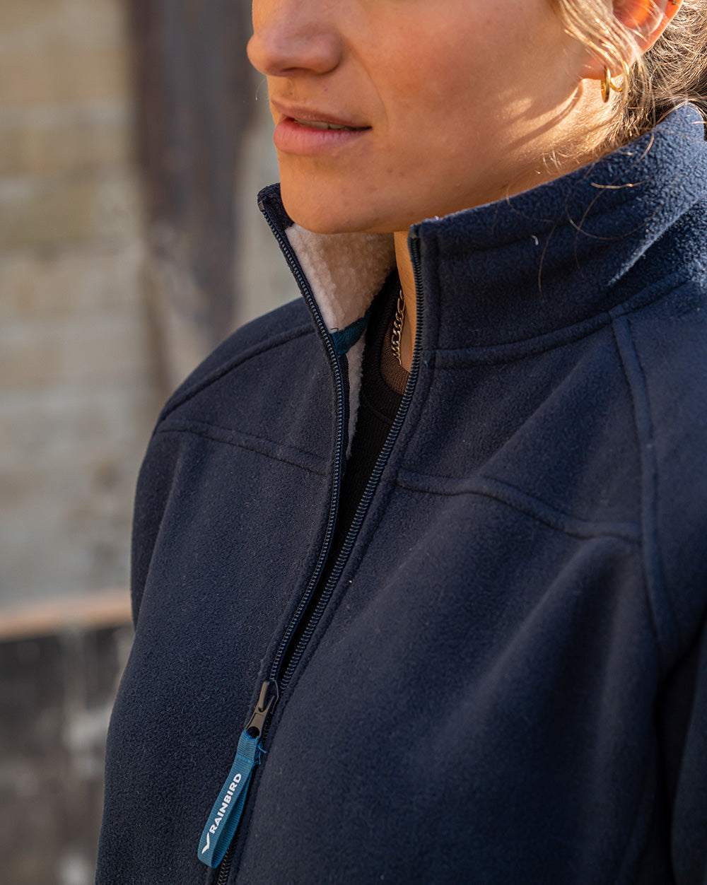 Pilot Jacket with Tape in Fluoro Orange & Navy | 47113