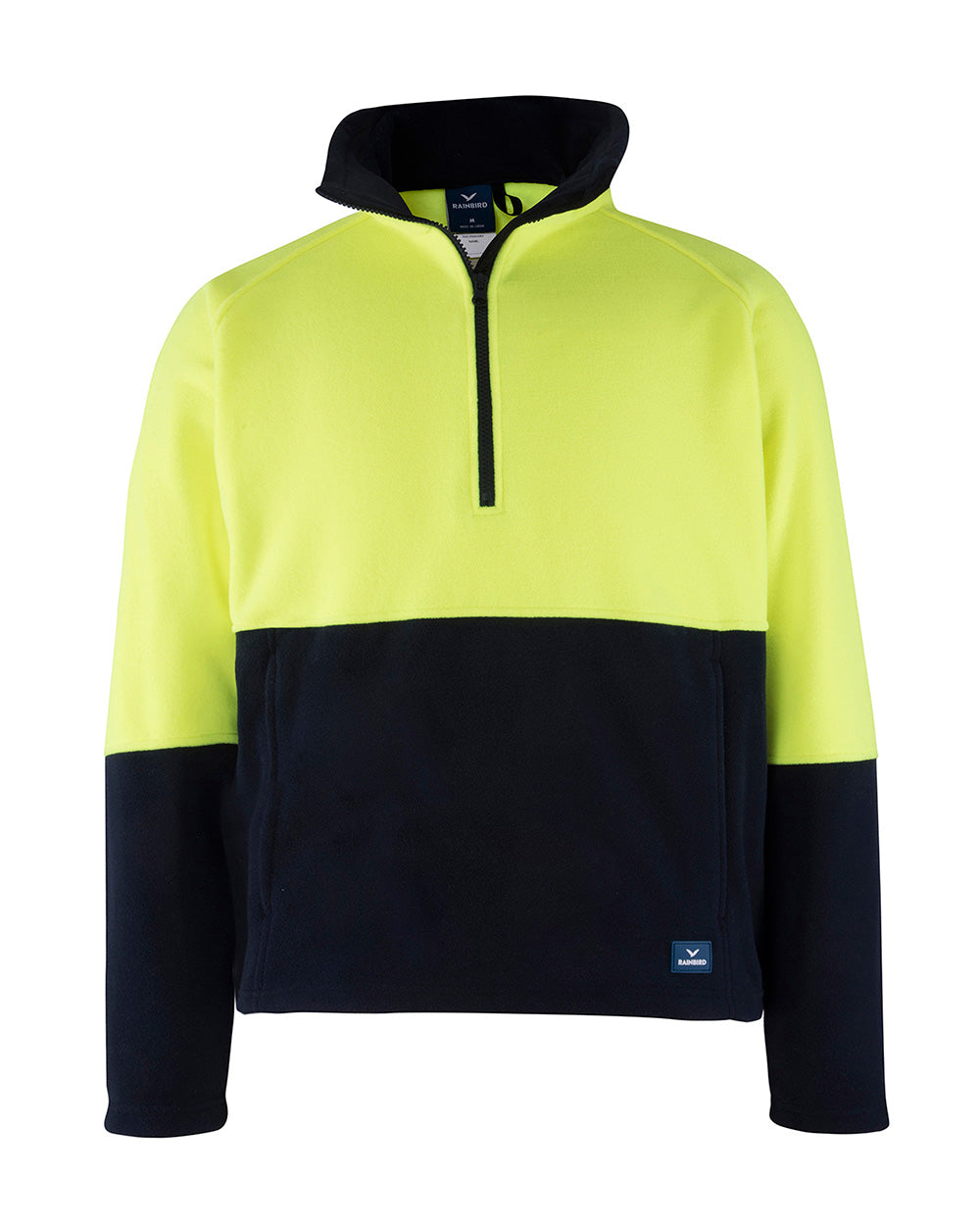 Woruga Pullover in Fluoro Yellow & Navy | 28402