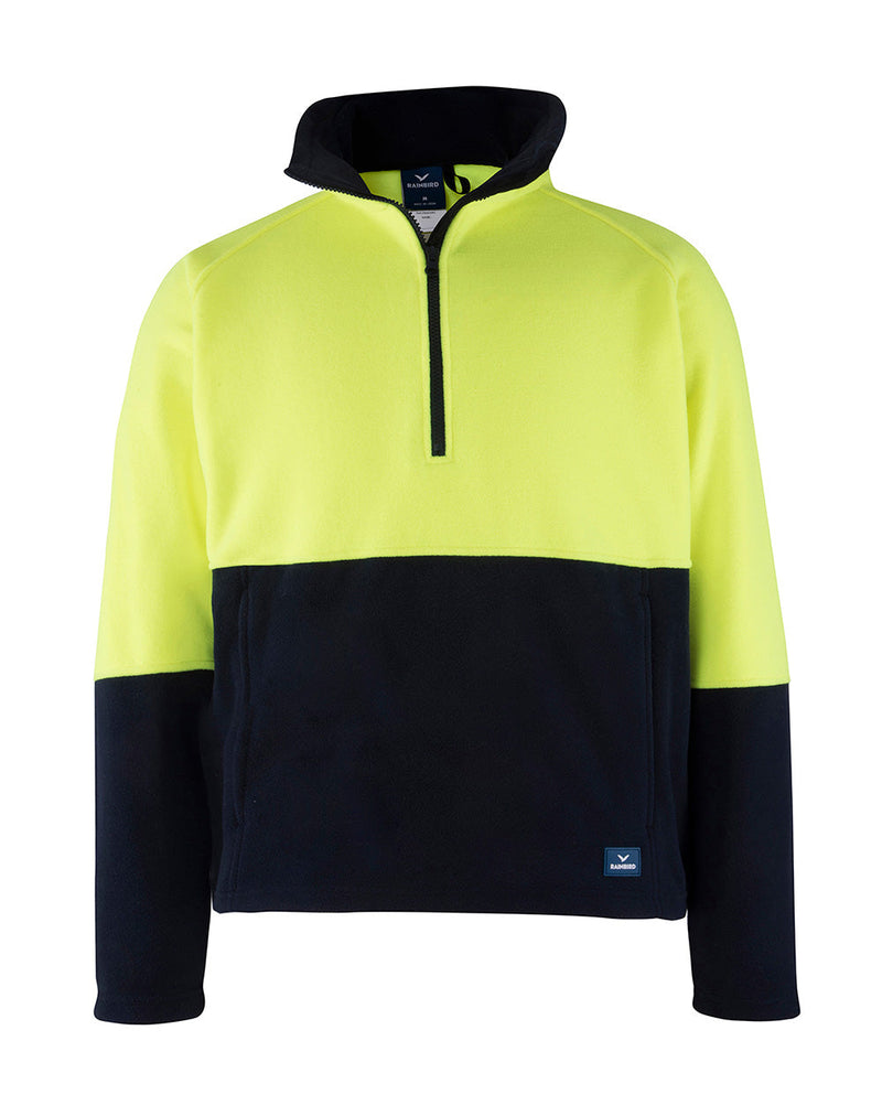 Woruga Pullover in Fluoro Yellow & Navy | 28402