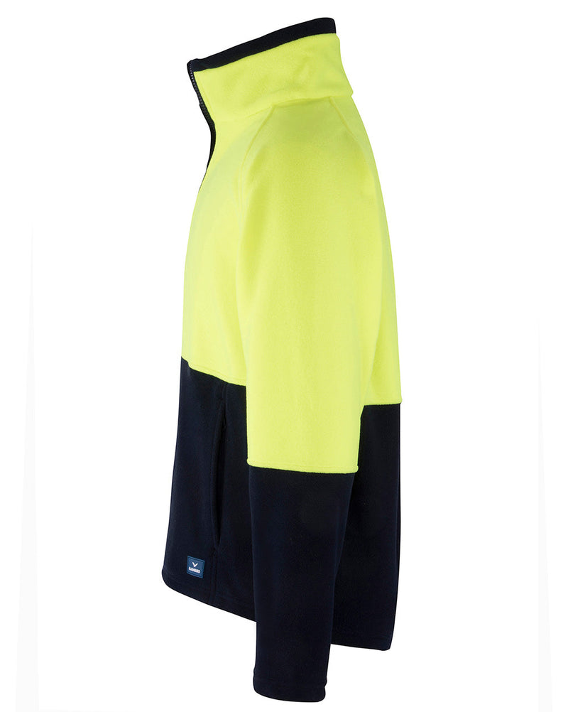 Woruga Pullover in Fluoro Yellow & Navy | 28402