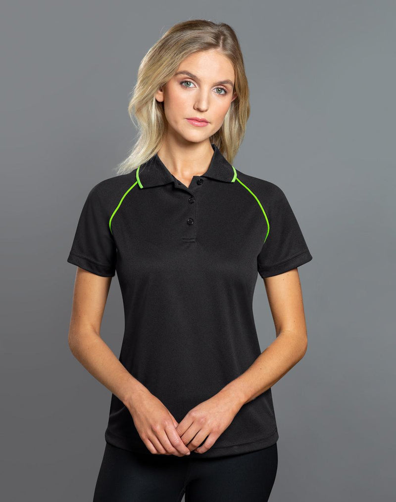 ladies cooldry raglan S/S polo | PS19