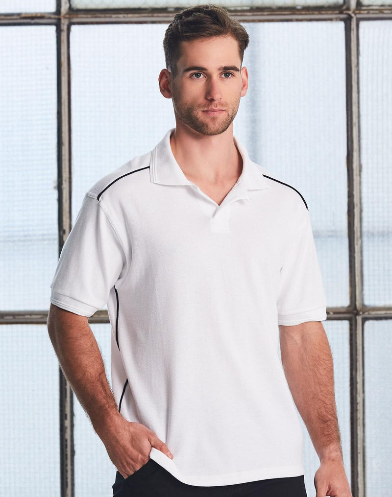 Men's pure cotton contrast piping | PS25