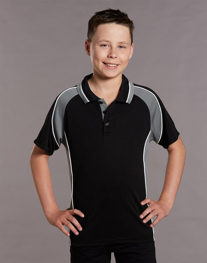 Kids' mini waffle CoolDry Polo | PS49K