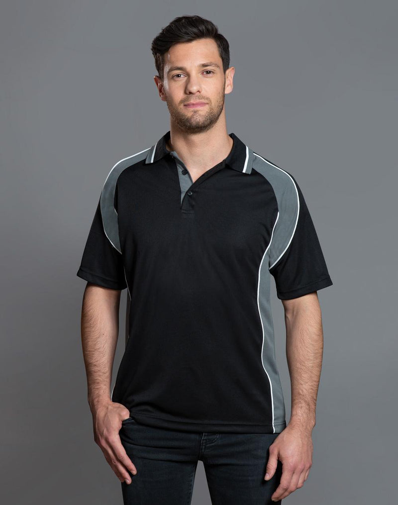 mens mini waffle coold polo | PS49