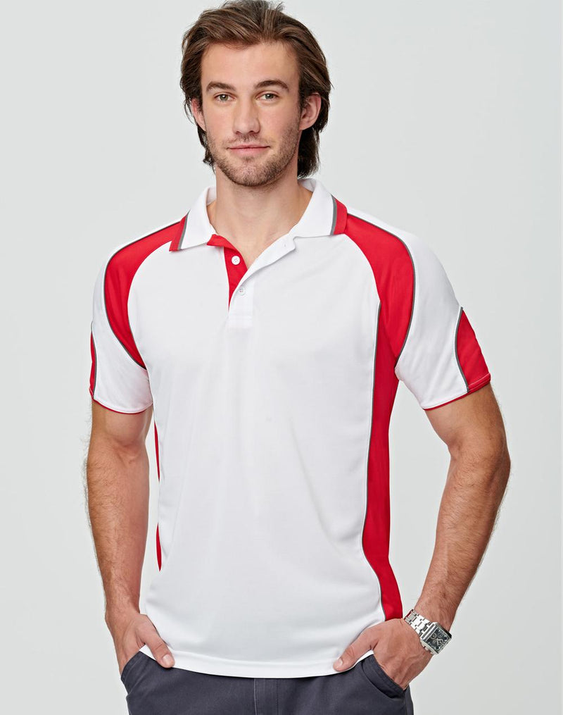Men's Cooldry Contrast Polo With Sleeve Panel | PS61