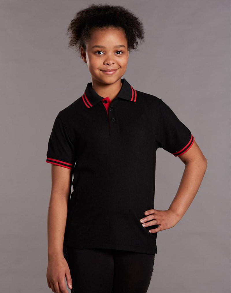 Kids' Truedry Contrast S/S Polo | PS65K