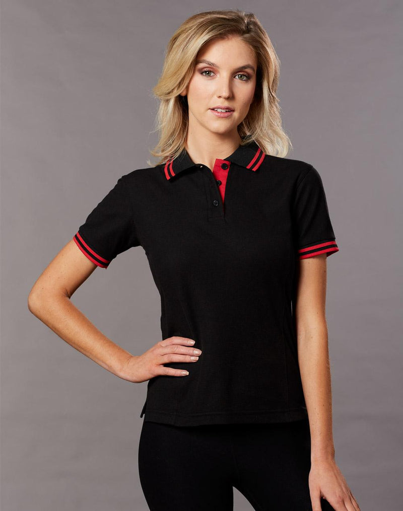 Ladies' Truedry Contrast S/S Polo | PS66