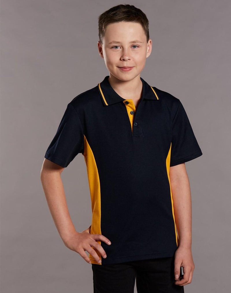 Kids' TrueDry Contrast S/S Polo | PS73K
