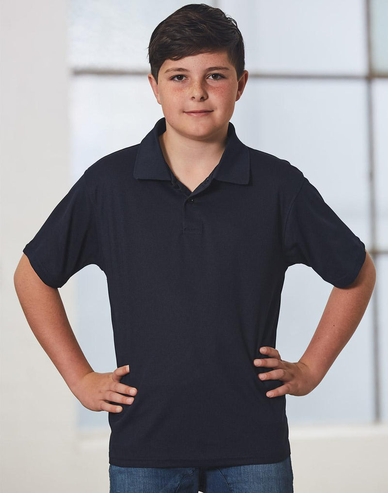 Kids' Cooldry Pique Soild Colour S/S Polo | PS81K