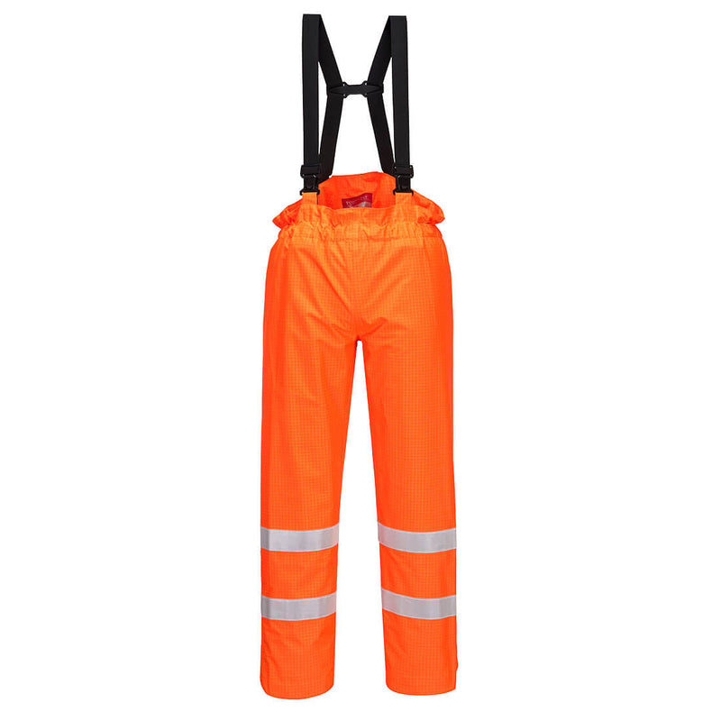 Bizflame Rain Hi-Vis Anti-Static Unlined FR Pants | S780