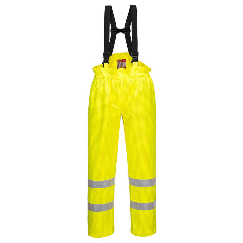 Bizflame Rain Hi-Vis Anti-Static Unlined FR Pants | S780