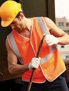 Unisex Adults Hi-Vis Vest With Crossing Tape