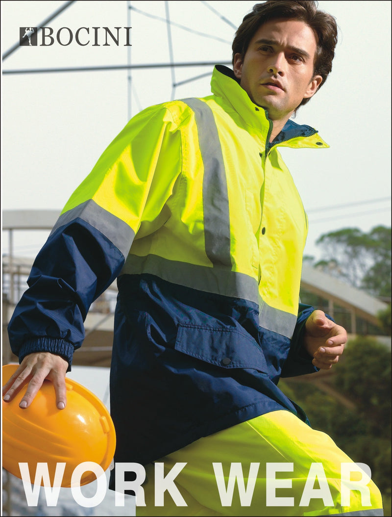 Hi-Vis Mesh Lining Jacket With Reflective Tape | SJ0432