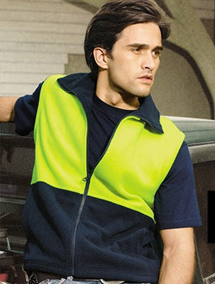 Unisex Adults Hi-Vis Polar Fleece Vest