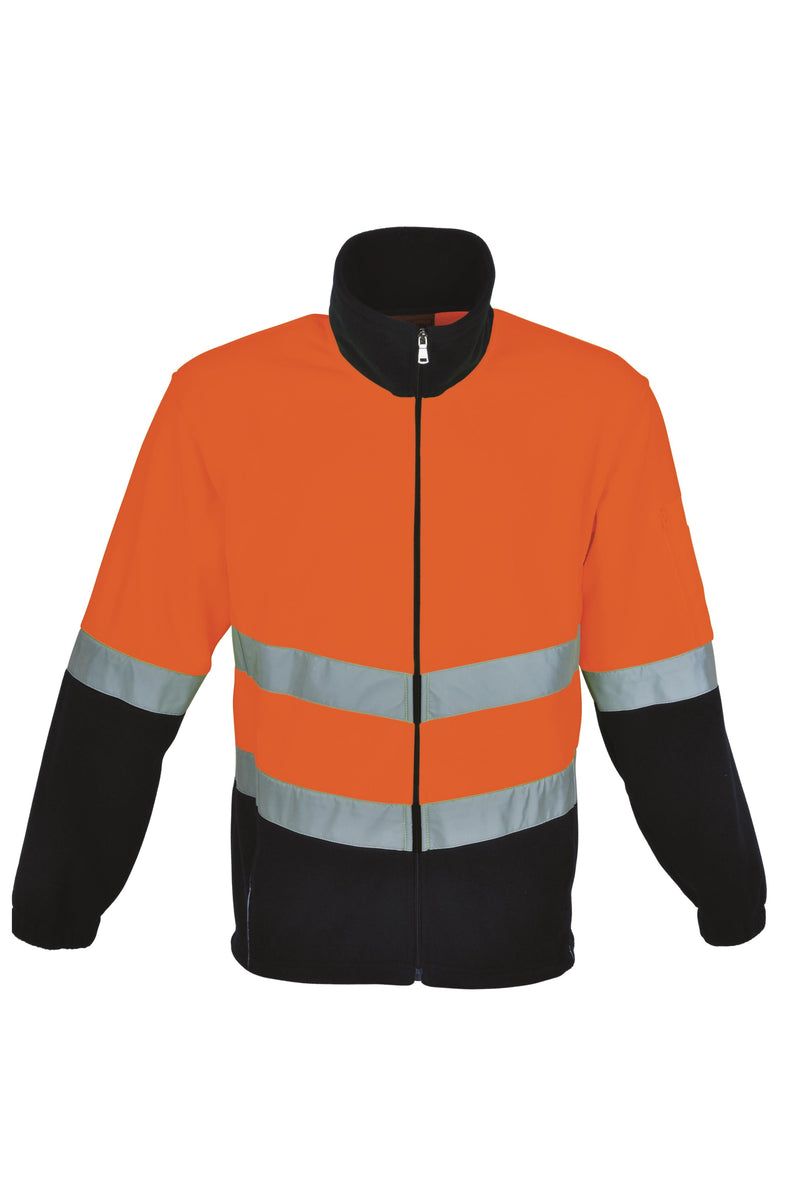 Hi-Vis Full Zip Polar Fleece With 3M Tape | SJ1239