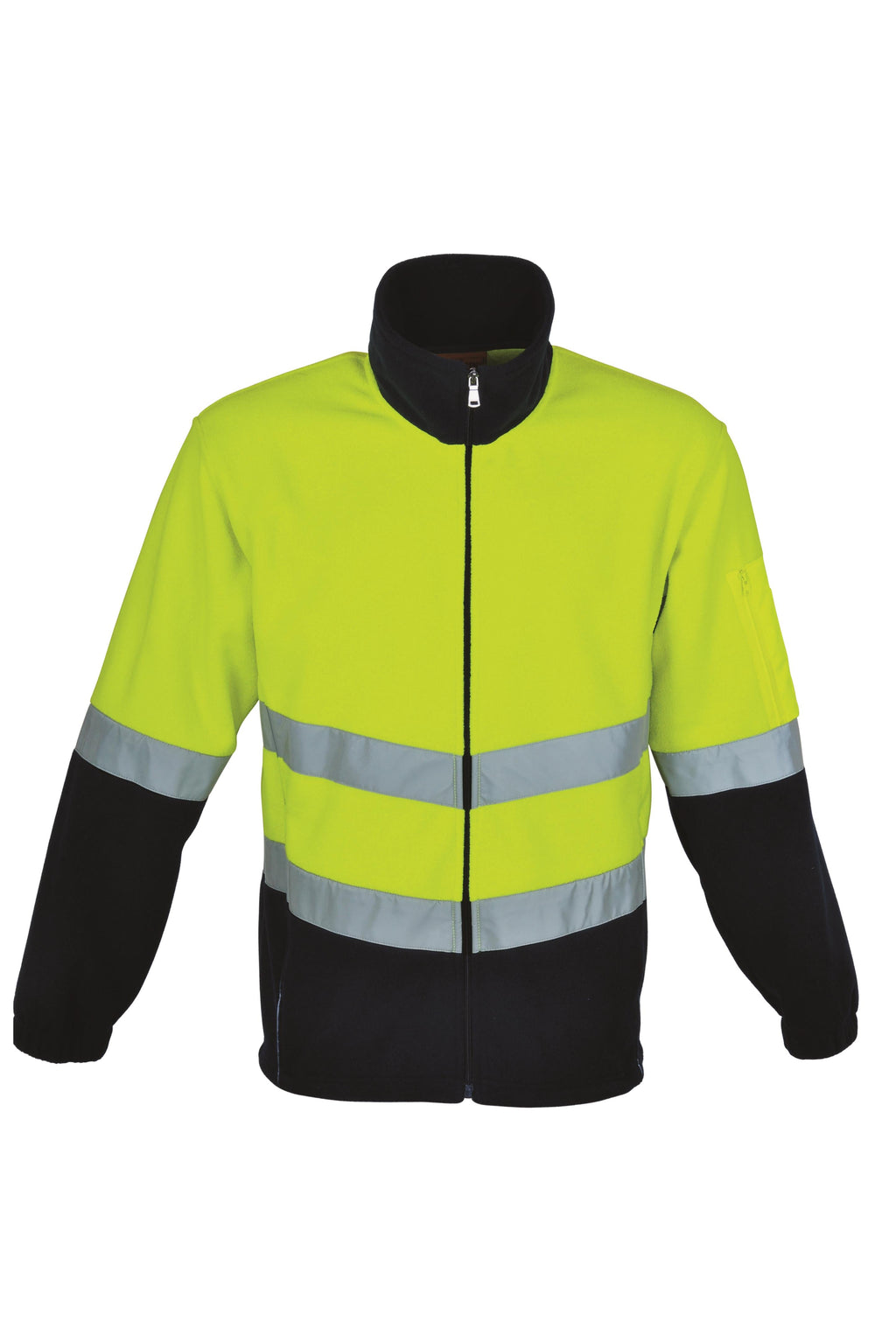 Hi-Vis Full Zip Polar Fleece With 3M Tape | SJ1239