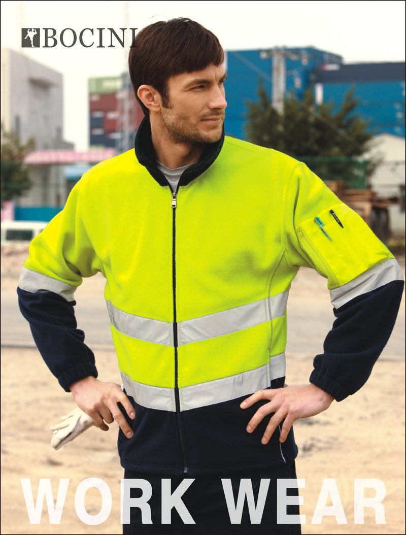 Hi-Vis Full Zip Polar Fleece With 3M Tape | SJ1239