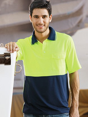 Unisex Adults Hi-Vis Safety Polo - Short Sleeve