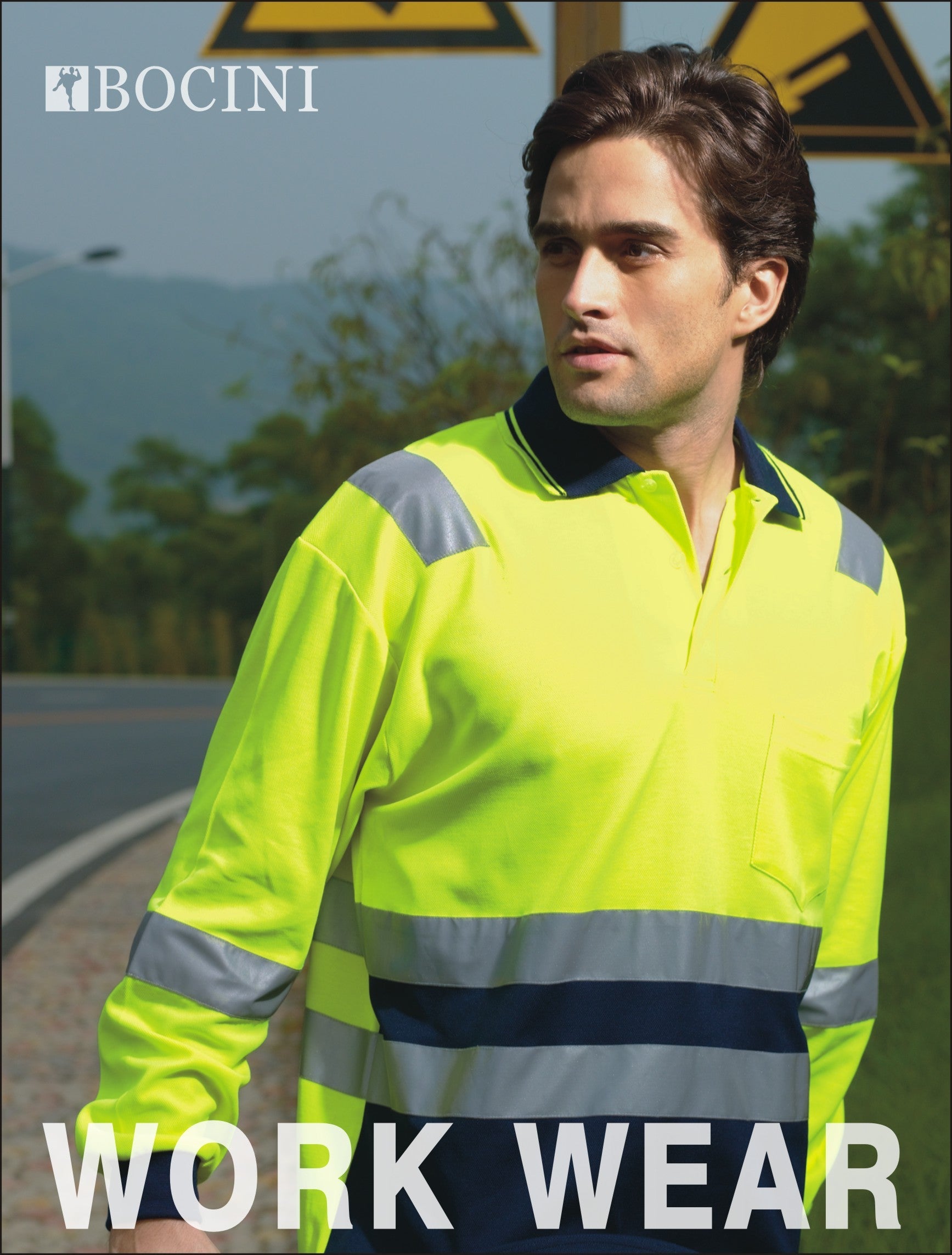 Hi-Vis Polyface/Cotton Back Polo With Tape -L/S | SP0537